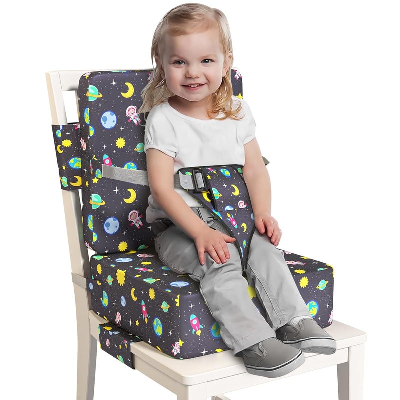 Redcoutt Booster Seat for Dining Table, Toddler Booster Seat for Dining Table with Safety Buckles, Anti-Scratch Easy Cleaning Toddler Seat for Table - Image 1